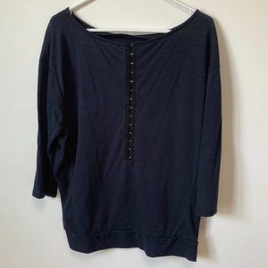 Sweater top with back detail